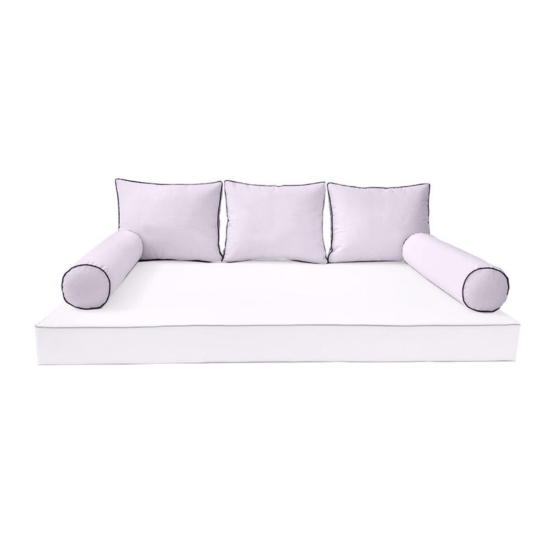 Model-3 TWIN SIZE Bolster & Back Pillow Cushion Outdoor SLIP COVER ONLY