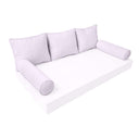Model-3 QUEEN SIZE Bolster & Back Pillow Cushion Outdoor SLIP COVER ONLY