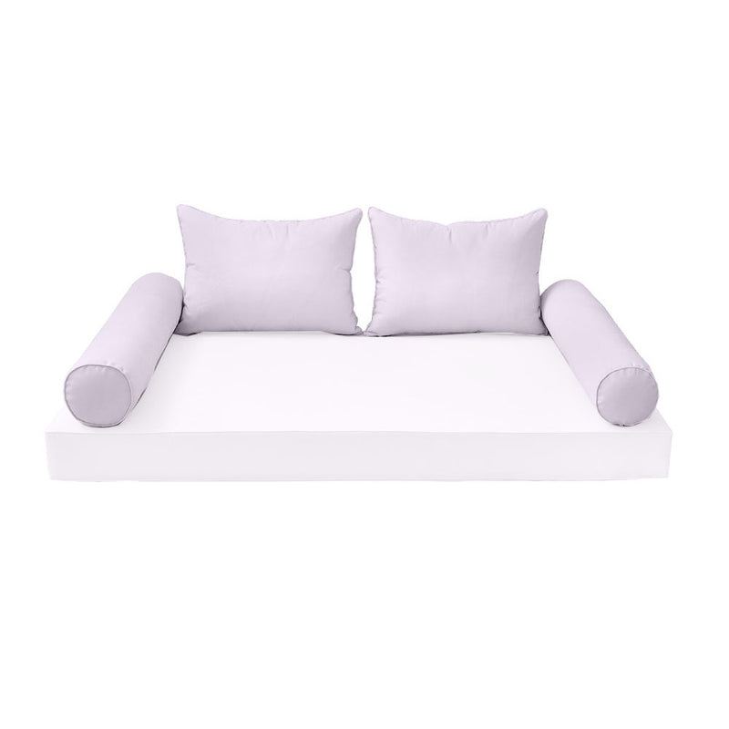 Model-4 FULL SIZE Bolster & Back Pillow Cushion Outdoor SLIP COVER ONLY