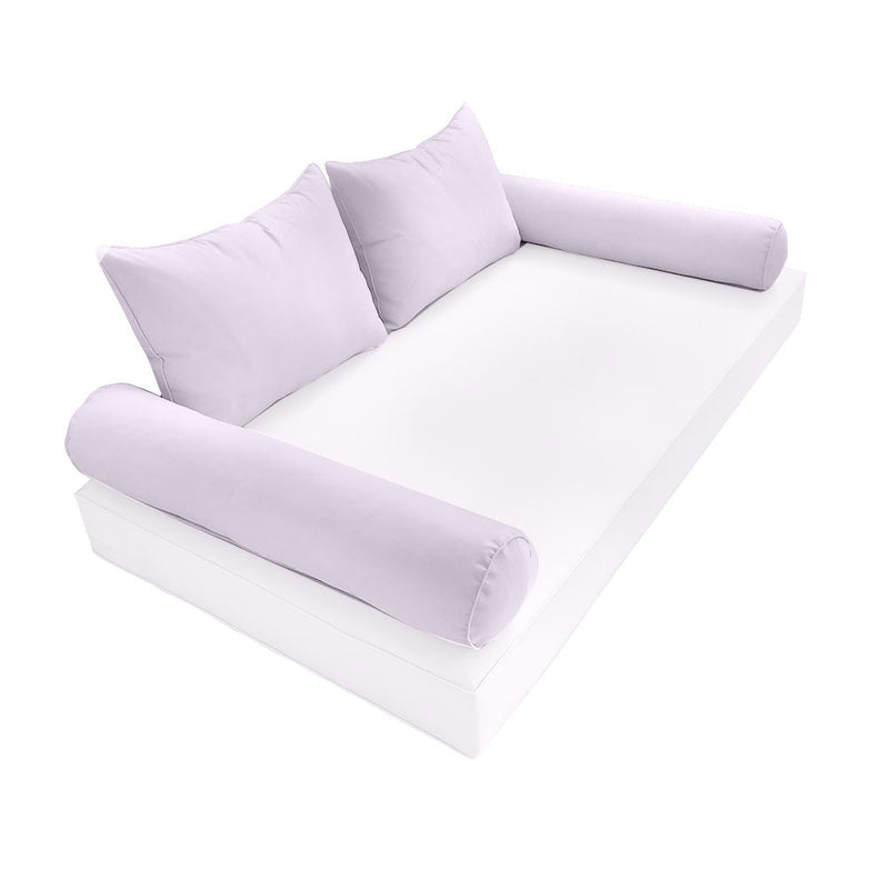 Model-4 FULL SIZE Bolster & Back Pillow Cushion Outdoor SLIP COVER ONLY