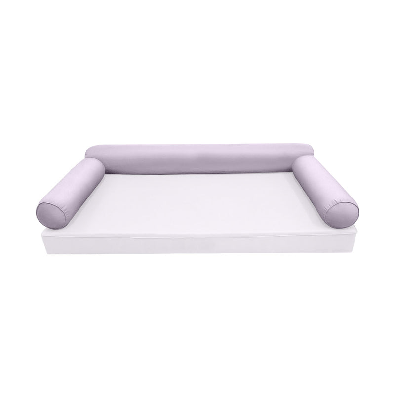 Model-6 TWIN SIZE Bolster & Back Pillow Cushion Outdoor SLIP COVER ONLY