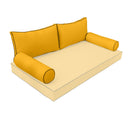 Model-2 TWIN SIZE Bolster & Back Pillow Cushion Outdoor SLIP COVER ONLY