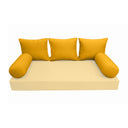 Model-3 QUEEN SIZE Bolster & Back Pillow Cushion Outdoor SLIP COVER ONLY