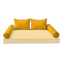 Model-4 CRIB SIZE Bolster & Back Pillow Cushion Outdoor SLIP COVER ONLY