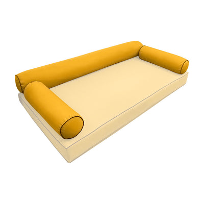 Model-6 TWIN SIZE Bolster & Back Pillow Cushion Outdoor SLIP COVER ONLY