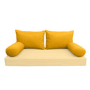 Model-2 QUEEN SIZE Bolster & Back Pillow Cushion Outdoor SLIP COVER ONLY