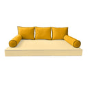 Model-3 QUEEN SIZE Bolster & Back Pillow Cushion Outdoor SLIP COVER ONLY