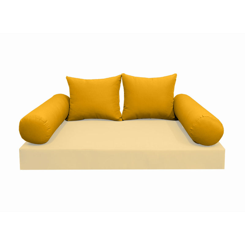 Model-4 FULL SIZE Bolster & Back Pillow Cushion Outdoor SLIP COVER ONLY