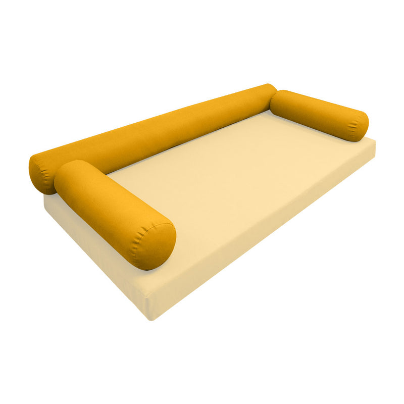 Model-6 TWIN SIZE Bolster & Back Pillow Cushion Outdoor SLIP COVER ONLY