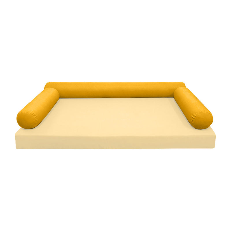 Model-6 TWIN SIZE Bolster & Back Pillow Cushion Outdoor SLIP COVER ONLY