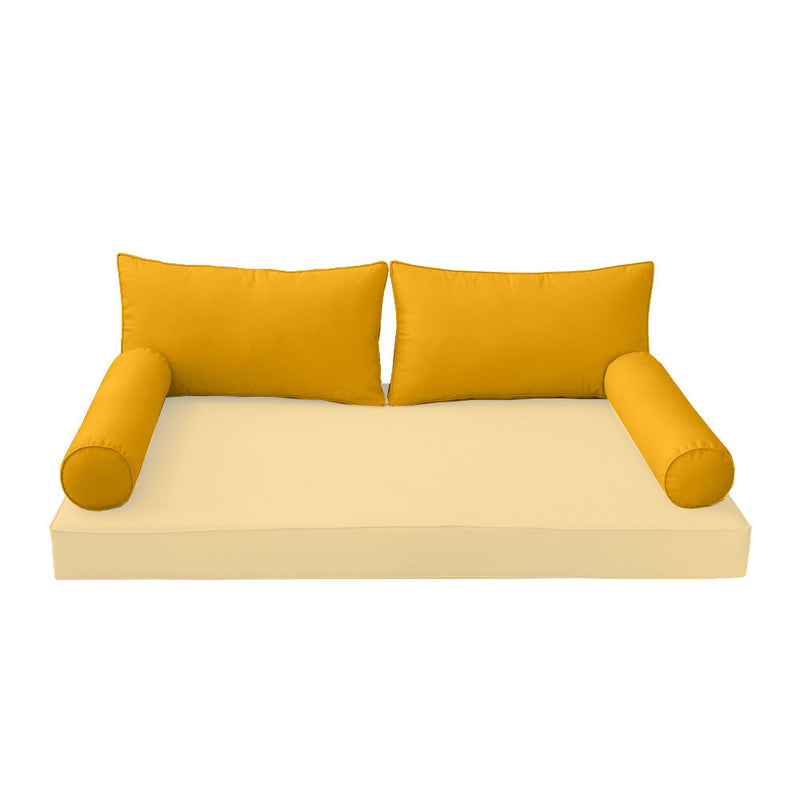 Model-2 FULL SIZE Bolster & Back Pillow Cushion Outdoor SLIP COVER ONLY