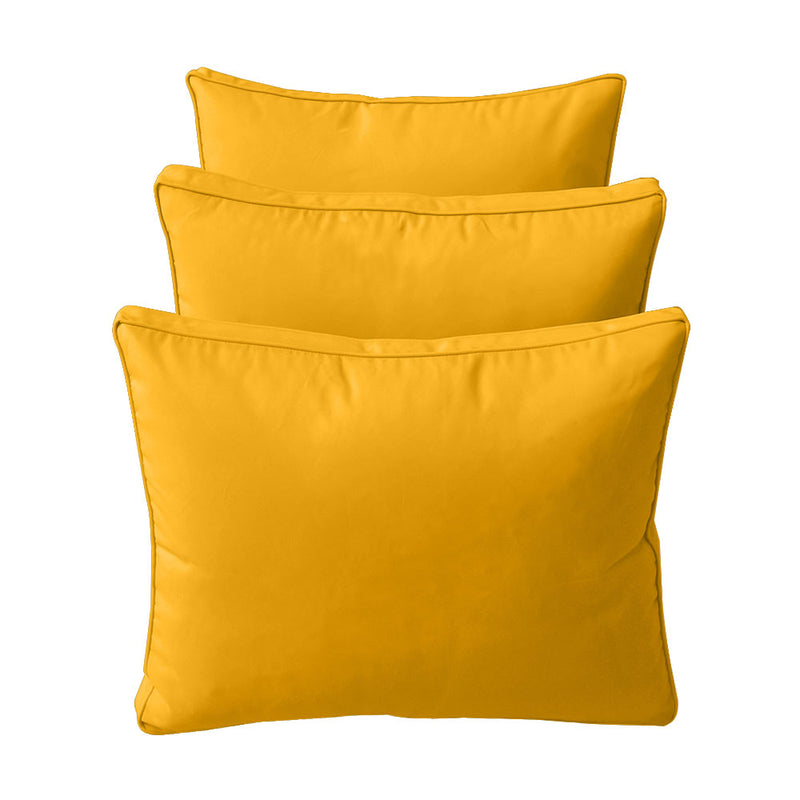 Model-3 TWIN SIZE Bolster & Back Pillow Cushion Outdoor SLIP COVER ONLY