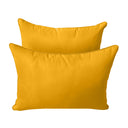 Model-4 CRIB SIZE Bolster & Back Pillow Cushion Outdoor SLIP COVER ONLY