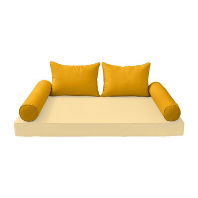 Model-4 FULL SIZE Bolster & Back Pillow Cushion Outdoor SLIP COVER ONLY