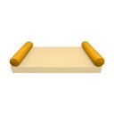 Model-5 TWIN SIZE Bolster & Back Pillow Cushion Outdoor SLIP COVER ONLY