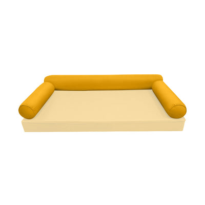 Model-6 TWIN SIZE Bolster & Back Pillow Cushion Outdoor SLIP COVER ONLY