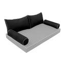Model-2 TWIN SIZE Bolster & Back Pillow Cushion Outdoor SLIP COVER ONLY