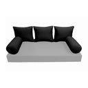 Model-3 QUEEN SIZE Bolster & Back Pillow Cushion Outdoor SLIP COVER ONLY