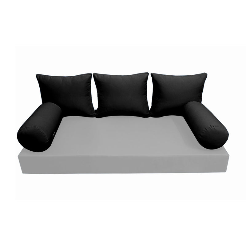 Model-3 TWIN SIZE Bolster & Back Pillow Cushion Outdoor SLIP COVER ONLY