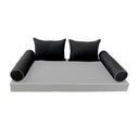 Model-4 CRIB SIZE Bolster & Back Pillow Cushion Outdoor SLIP COVER ONLY