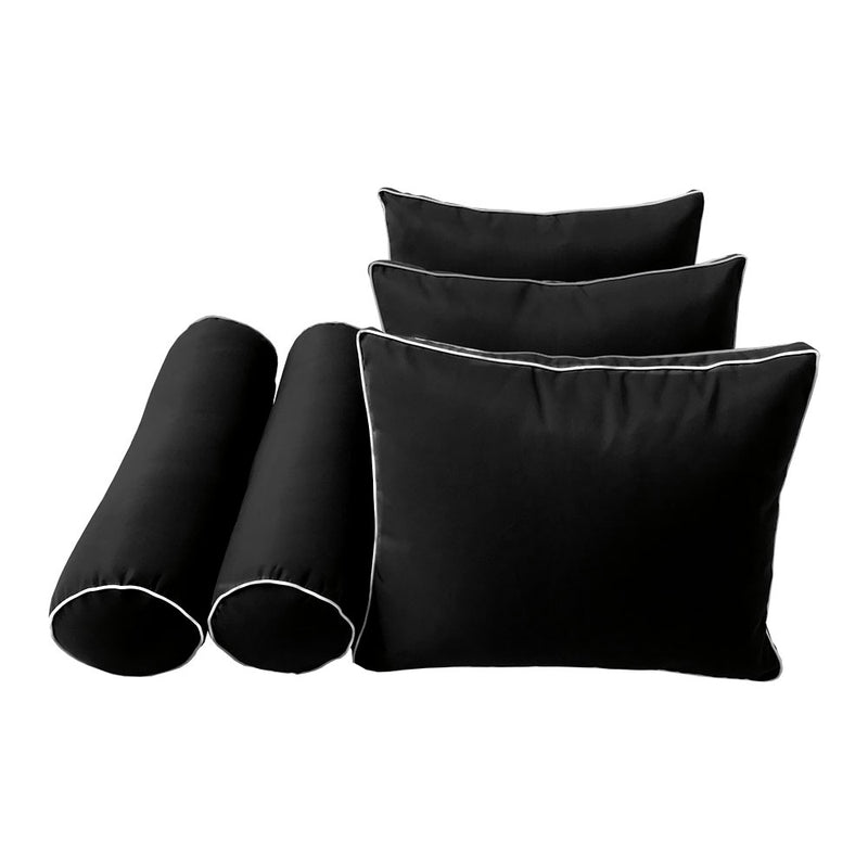 Model-3 TWIN SIZE Bolster & Back Pillow Cushion Outdoor SLIP COVER ONLY