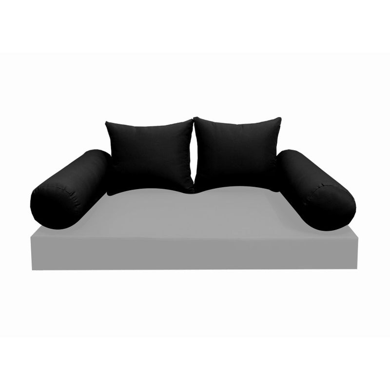 Model-4 FULL SIZE Bolster & Back Pillow Cushion Outdoor SLIP COVER ONLY