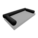 Model-6 TWIN SIZE Bolster & Back Pillow Cushion Outdoor SLIP COVER ONLY