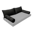 Model-2 QUEEN SIZE Bolster & Back Pillow Cushion Outdoor SLIP COVER ONLY