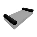 Model-5 TWIN SIZE Bolster & Back Pillow Cushion Outdoor SLIP COVER ONLY