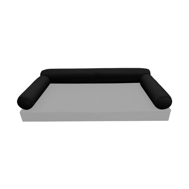 Model-6 CRIB SIZE Bolster & Back Pillow Cushion Outdoor SLIP COVER ONLY
