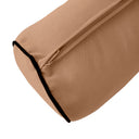 Large Size 26" x 6" Outdoor Bolster Pillow Insert and Cover