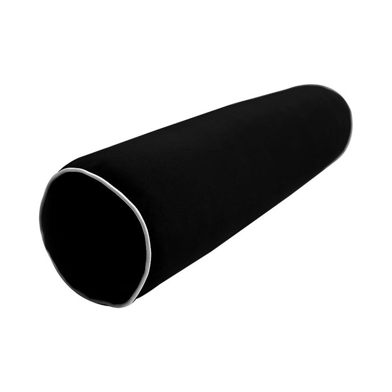 Large Size Outdoor Deep Seat Back Rest Bolster Cushion Insert and Slip Cover Set