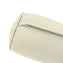 Large Size 26" x 6" Outdoor Bolster Pillow Insert and Cover