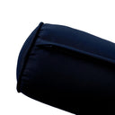 Large Size 26" x 6" Outdoor Bolster Pillow Insert and Cover