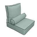 Large Size Outdoor Deep Seat Back Rest Bolster SLIP COVERS ONLY
