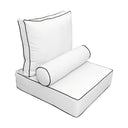Medium Size Outdoor Deep Seat Back Rest Bolster SLIP COVERS ONLY