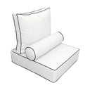 Large Size Outdoor Deep Seat Back Rest Bolster SLIP COVERS ONLY