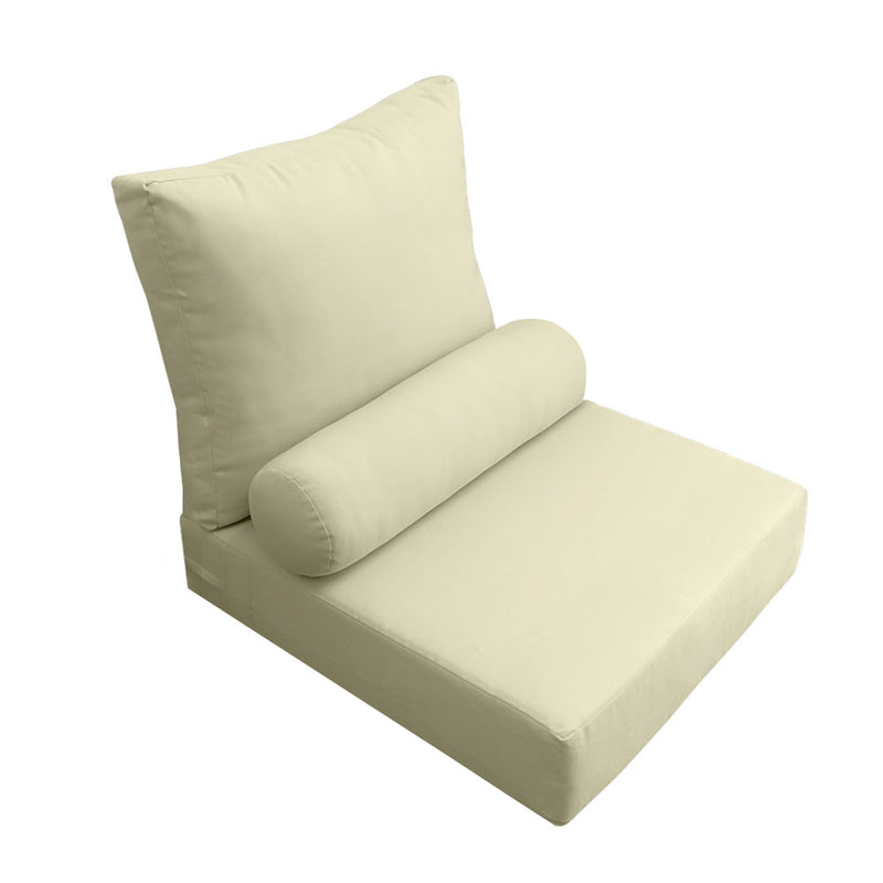 Large Size Outdoor Deep Seat Back Rest Bolster SLIP COVERS ONLY