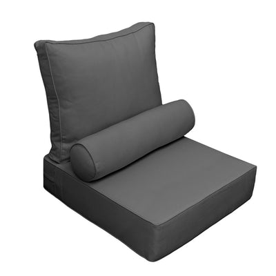 Large Size Outdoor Deep Seat Back Rest Bolster SLIP COVERS ONLY