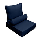 Large Size Outdoor Deep Seat Back Rest Bolster SLIP COVERS ONLY