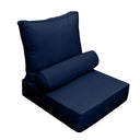 Medium Size Outdoor Deep Seat Back Rest Bolster SLIP COVERS ONLY
