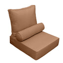 Large Size Outdoor Deep Seat Back Rest Bolster SLIP COVERS ONLY