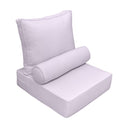 Large Size Outdoor Deep Seat Back Rest Bolster Cushion Insert and Slip Cover Set