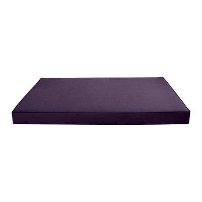 Model V6 - Velvet Indoor Daybed Mattress Bolster Pillow |COVERS ONLY|