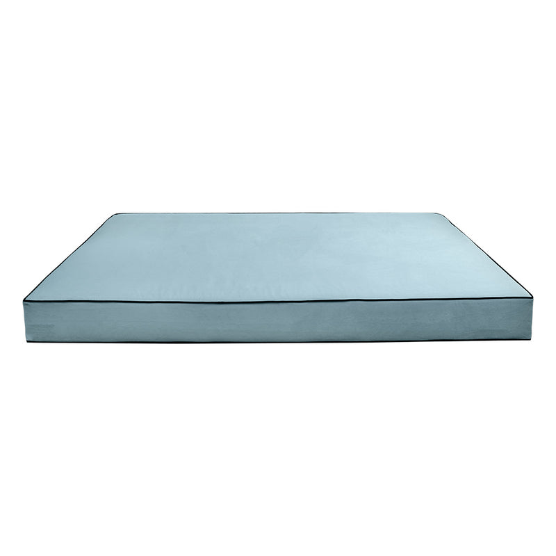 Model V2 - Velvet Indoor Daybed Mattress Bolster Backrest Cushions and Covers |Complete Set|