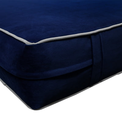 8" Thickness Velvet Indoor Daybed Mattress Fitted Sheet |Slipcover Only|
