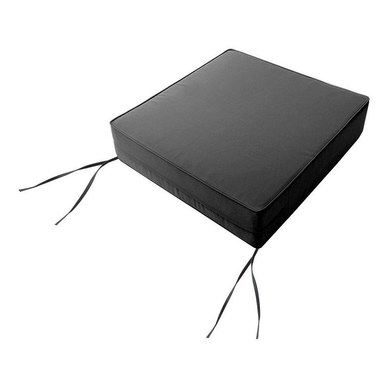 Small Size Outdoor Deep Seat Back Rest Bolster SLIP COVERS ONLY