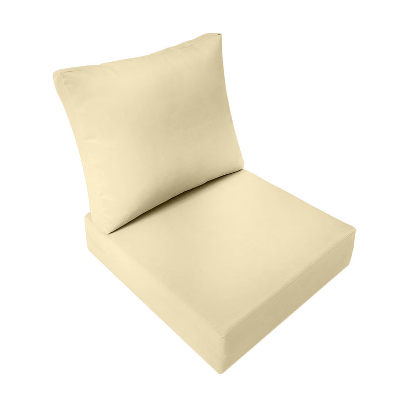 Large Size Outdoor Deep Seat Back Rest Bolster SLIP COVERS ONLY