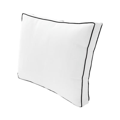 Large Size Outdoor Deep Seat Back Rest Bolster Cushion Insert and Slip Cover Set