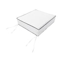 Large Size Outdoor Deep Seat Back Rest Bolster Cushion Insert and Slip Cover Set